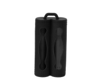 Silicone Etui til 2x18650 batterier