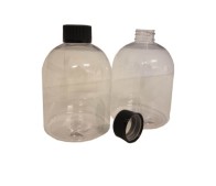 500ML. Pet Flaske m/låg