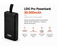LEKI Pro Powerbank 30.000mAH (Fast Charging)