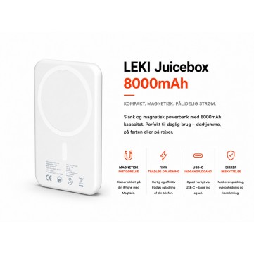 LEKI Juicebox Magnetic Powerbank 8000mAH