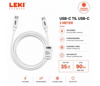 Cph Orange - USB-C til USB-C (2.mtr)